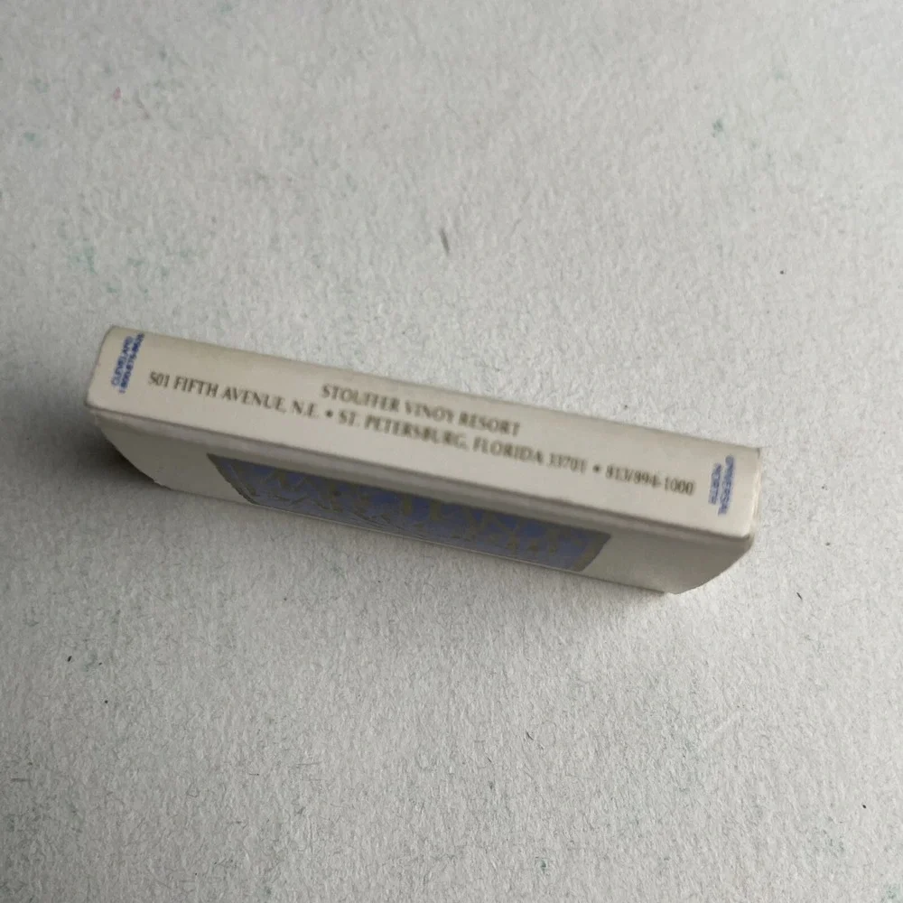 vintage marchands bar‎ and grill matchbook terrace room blue white